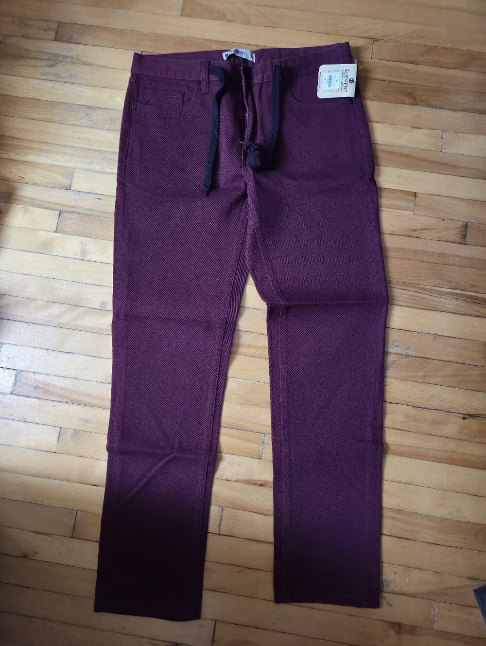 Element Men's Burgendy Chinos NEW